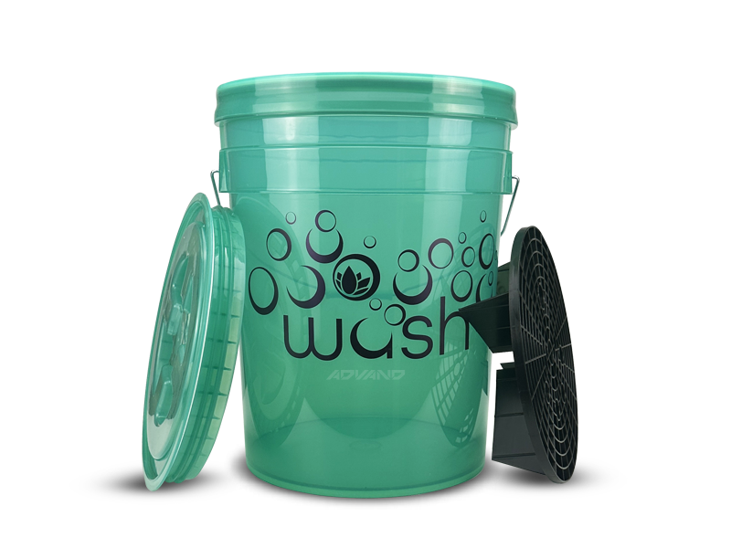 NANOLEX Wash Bucket SET - Zöld mosóvödör ráccsal és fedéllel WASH